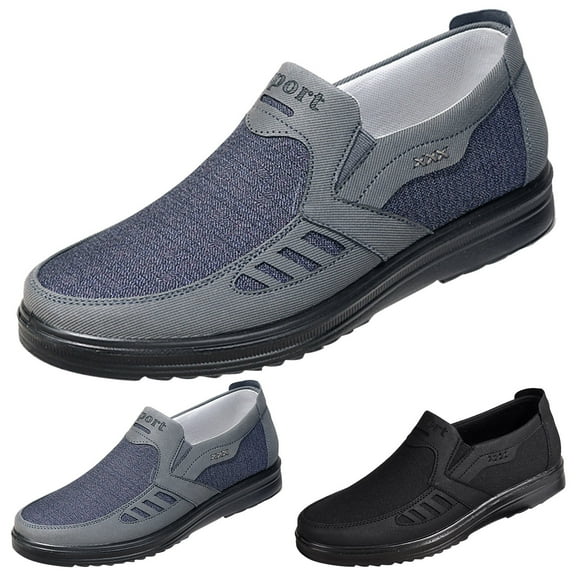 Mens Shoes,Casual Shoes Flat Solid Color All Season Comfortable Men Casual Shoes for Daily Use,Shoes for Men,Z01 Black,11