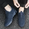 thumbnail image 1 of Mens Shoes Casual Sneakers Low Top Walking Shoes Breathable Mesh Sport Shoes Black Size 6.5, 1 of 9