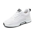 thumbnail image 1 of Mens Shoes,Contemporary Unisex Breathable Mesh Running Shoes for Everyday Wear And Casual Style Comfort,Shoes for Men,White,8, 1 of 9