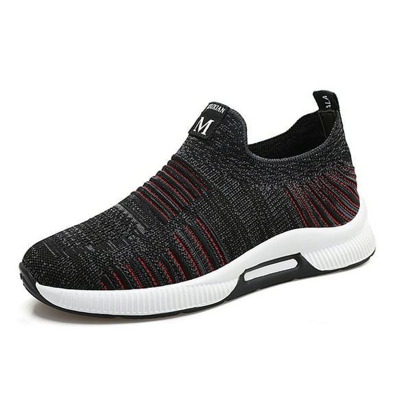 Mens Shoes,Elevator Casual Mesh Trainers Lightweight Breathable Lace Up Sports Footwear With Hidden Lift Heel Height Increase,Shoes for Men,Black,10