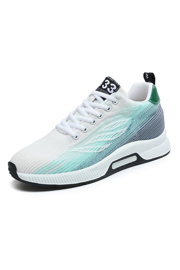 Mens Shoes,Elevator Casual Sneakers Lightweight Breathable Mesh Trainers Lace Up Sports Footwear With Hidden Lift Heel Height Increase,Shoes for Men,White,10.5