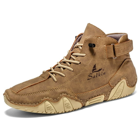 Mens Shoes,Fashion High Top Ankle Boots Outdoor Comfort Casual Sneakers for Everyday Wear and,Shoes for Men,Brown,7