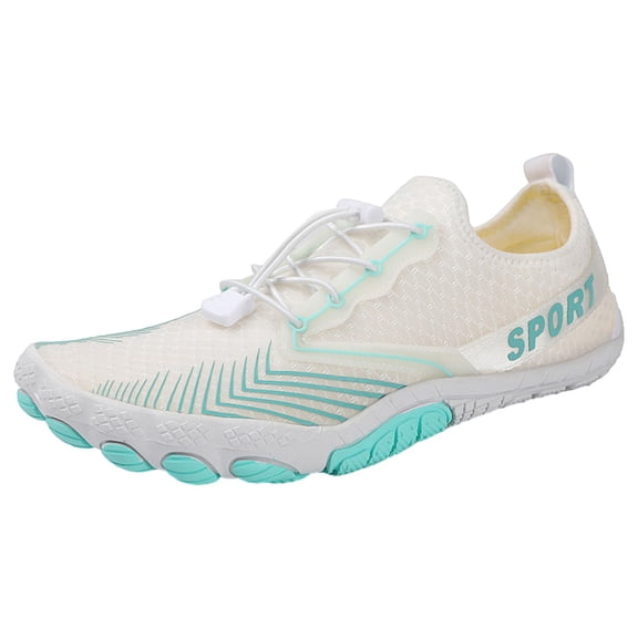 Mens Shoes,Men and Women Casual Outdoor Sneakers for Beach Swimming Running Fashionable Wading Footwear Lightweight Comfortable Durable Design,Shoes for Men,White,7.5
