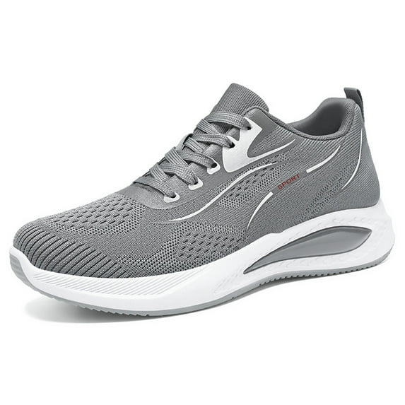 Mens Shoes,Mens Athletic Sneakers for With Advanced Breathable Fabric And Supportive Thick Sole Design for All Day Comfort,Shoes for Men,Grey,8.5