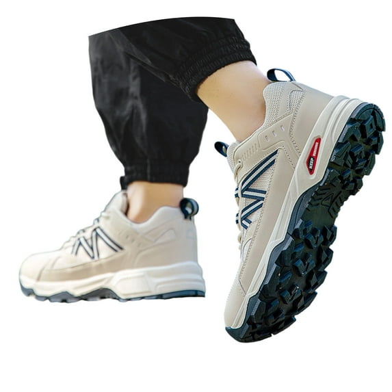 Mens Shoes,Mens Outdoor Adventure Sneakers Lightweight Trekking Footwear for Durable Hiking And Walking Comfort,Shoes for Men,Beige,10