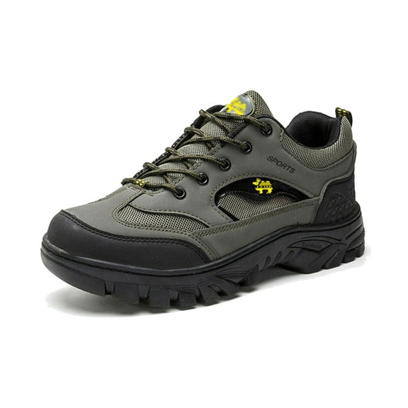 Mens Shoes,Outdoor Mountaineering Casual Sports Shoes Non Lightweight Breathable Hiking Walking Footwear,Shoes for Men,Green,9.5