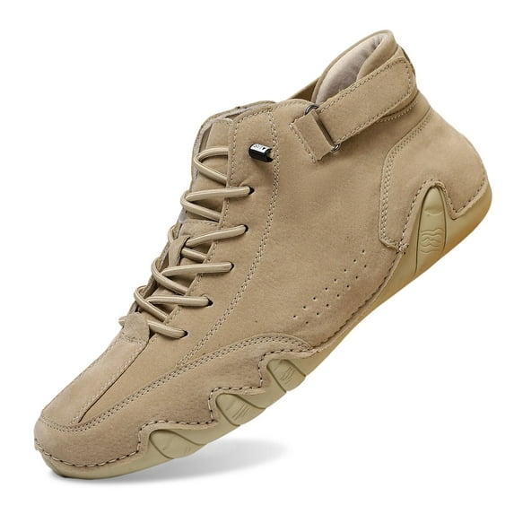 Mens Shoes,Vogany Breathable Orthopaedic Barefoot Shoes for Men Ergonomic Design Foot Health Comfort Walking Footwear Lightweight Flexible Sole Support,Shoes for Men,Khaki,9.5