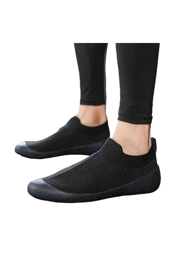 Mens Shoes Wide Width Grounded Footwear for Women Men Neuropathy, Comfortable Non-Slip Grounding Barefoot Shoes with Copper