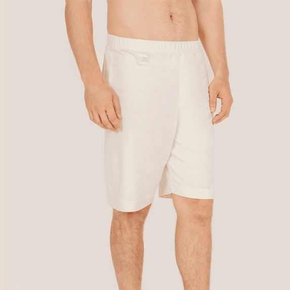 Mens Short Pajama 100% Organic Cotton Lounge Sleep Shorts Bottoms Chemical-Free Soft Hypoallergenic Medium