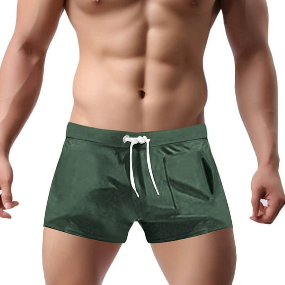 Mens Short Shorts 3 Inch Gym Shorts Men Mesh Mens Breathable Bodybuilding Athletic Running Sports Shorts with Pockets Green XXL