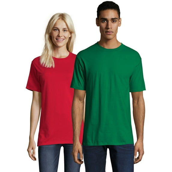 Hanes Beefy-T Unisex Short Sleeve T-Shirt Kelly Green L