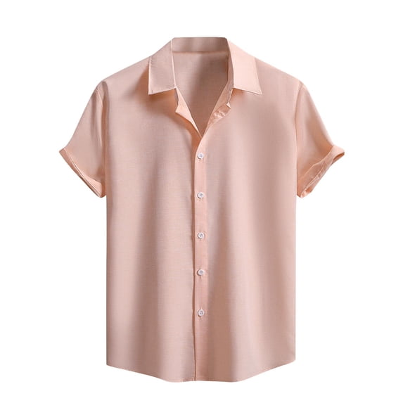 Mens Short Sleeve Button Down Shirt Business Casual Tops Wrinkle Free Lightweight Quick Dry Regular Fit Untucked Shirts Summer Holiday Outfits