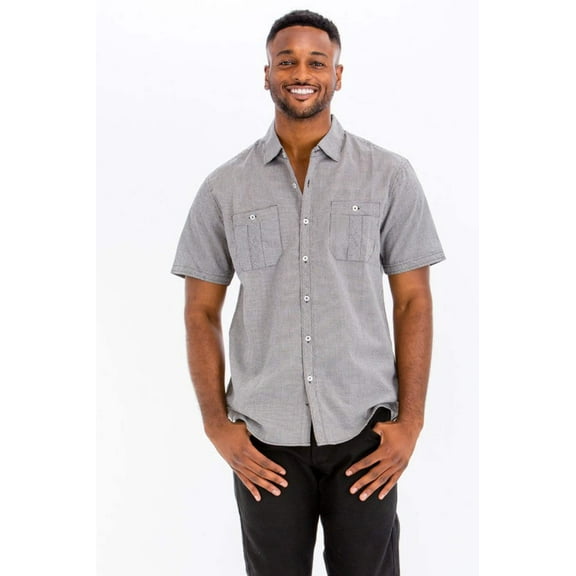 Mens Short Sleeve Button Down Shirt