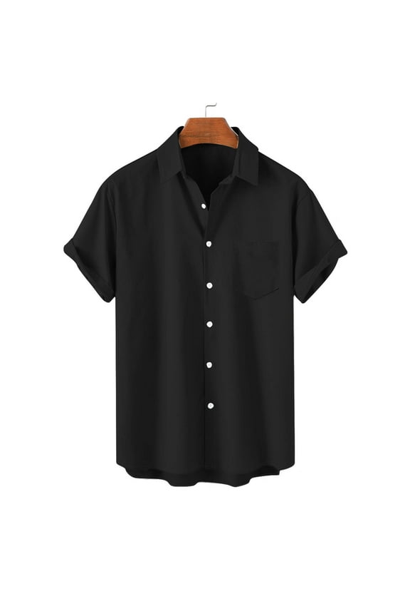 Mens Short Sleeve T Shirts Pack Big Man Black T Shirts Men 's Summer Lightweight Casual T-Shirts Hawaiian Shirt for Men Big and Tall