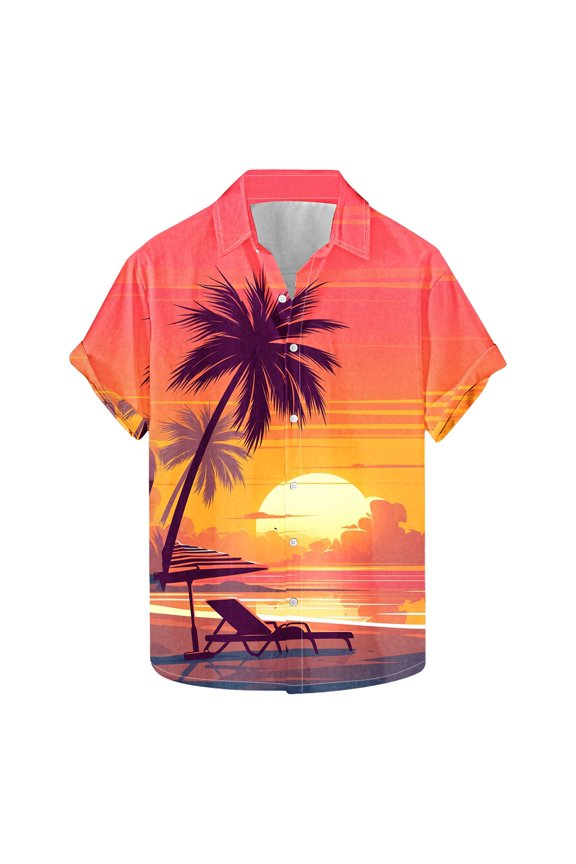 Mens Short Sleeve Button up Cotton White Crew Neck T Shirts Man Beach T Shirts for Men Summer Hawaiian Shirt for Men Cotton my orders