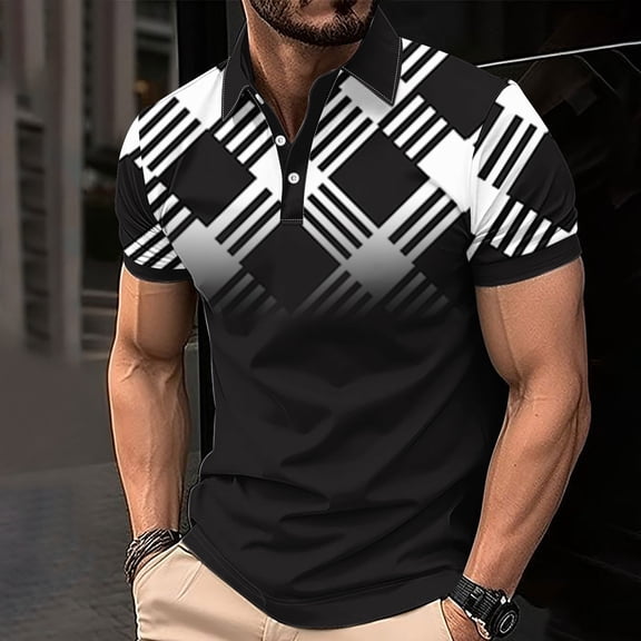 Mens Short Sleeve Button up Work Shirt Tshirts Shirts for Men White Summer Tee for Men Oversized Tshirt for Men Shop now