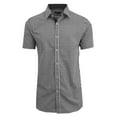 thumbnail image 1 of Mens Short Sleeve Casual Dress Shirts Slim Fit Button Down, 1 of 3