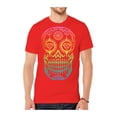 thumbnail image 1 of Mens Short-Sleeve Diamond Skull T-Shirt - Red - Large, 1 of 1