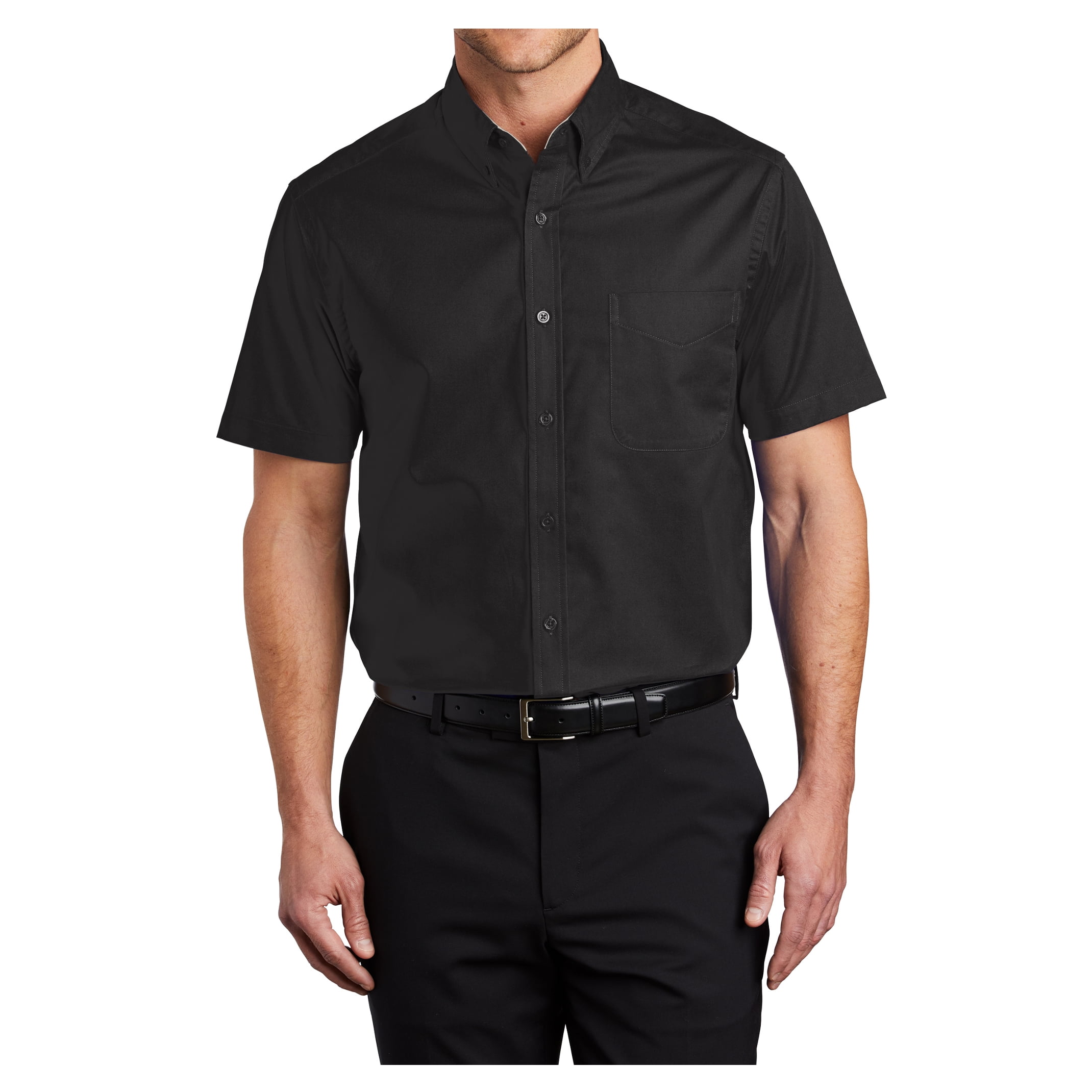 Mens-Short-Sleeve-Easy-Care-