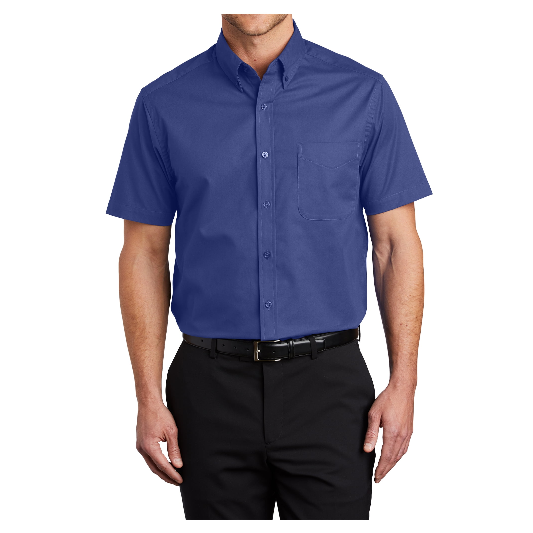 Mens-Short-Sleeve-Easy-Care-