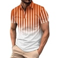 thumbnail image 1 of Mens Short Sleeve Golf Shirts Pullover Button Collared Tshirts Shirt Casual Color Block Breathable Going-Out Athletic Workout Tees Tops, 1 of 4