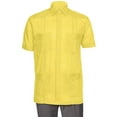 thumbnail image 1 of Mens Short Sleeve Linen Look Guayabera Shirt, 1 of 4