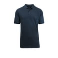 thumbnail image 1 of Mens Short Sleeve Pique Polo Shirts Uniform Fitted, 1 of 15