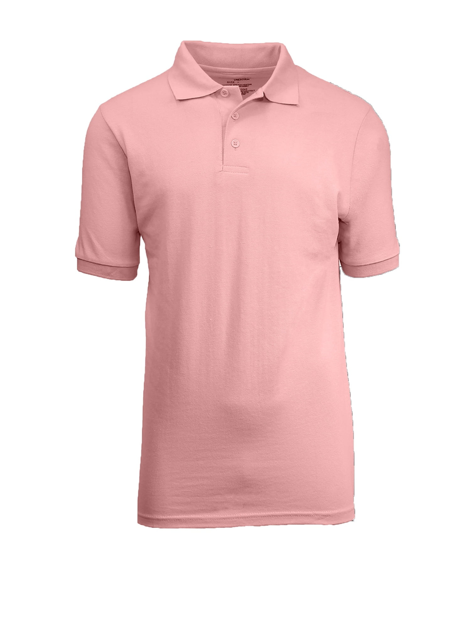 Mens Short Sleeve Pique Polo Shirts Uniform Fitted
