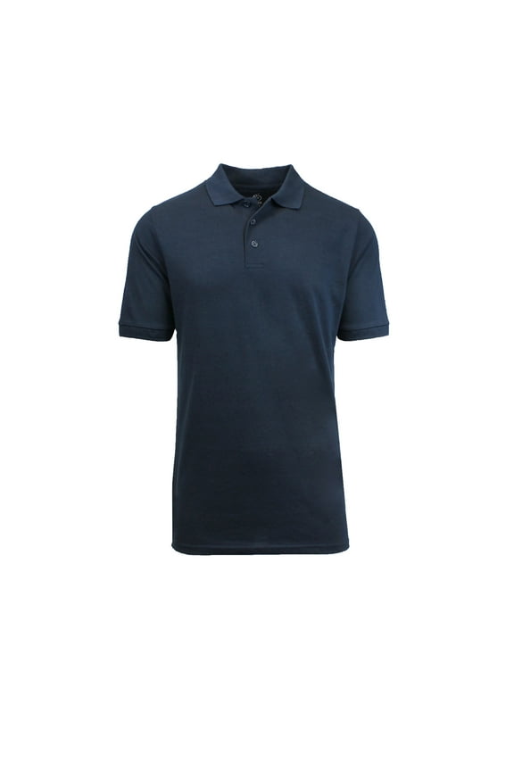 Mens Short Sleeve Pique Polo Shirts Uniform Fitted