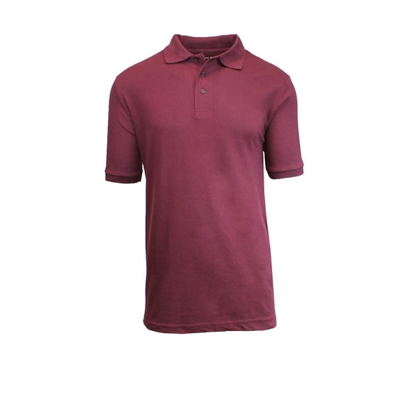 Mens Short Sleeve Pique Polo Shirts Uniform Fitted