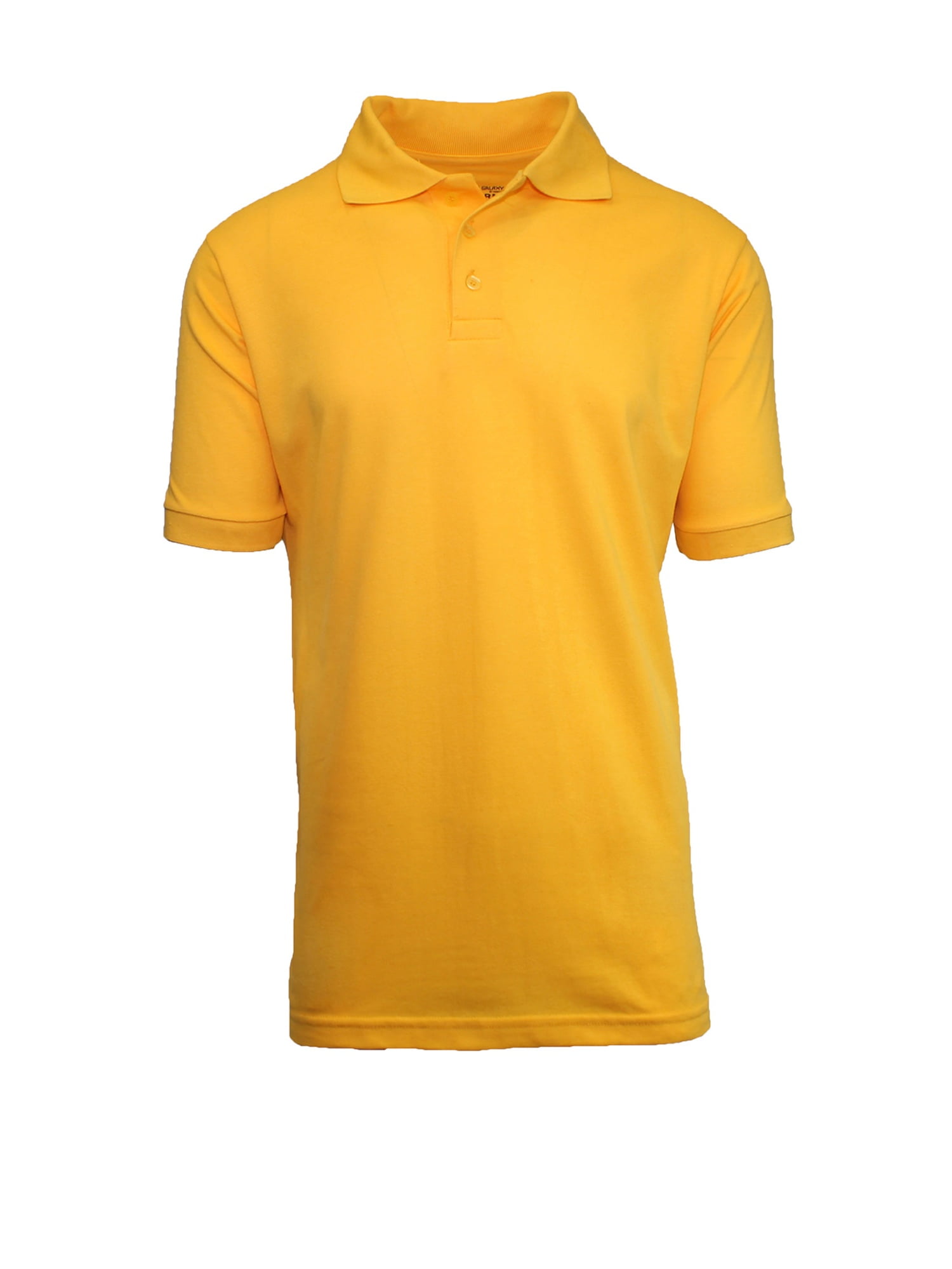 Mens Short Sleeve Pique Polo Shirts Uniform Fitted