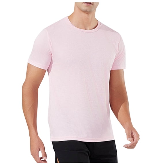 Mens Short Sleeve Quick Dry Waffle Workout T-Shirts Athletic Crew Neck TShirts Moisture Wicking Performance Running Training Activewear Tops Father's Day Gift