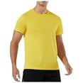 thumbnail image 1 of Mens Short Sleeve Quick Dry Waffle Workout T-Shirts Athletic Crew Neck TShirts Moisture Wicking Performance Running Training Activewear Tops Father's Day Gift, 1 of 7