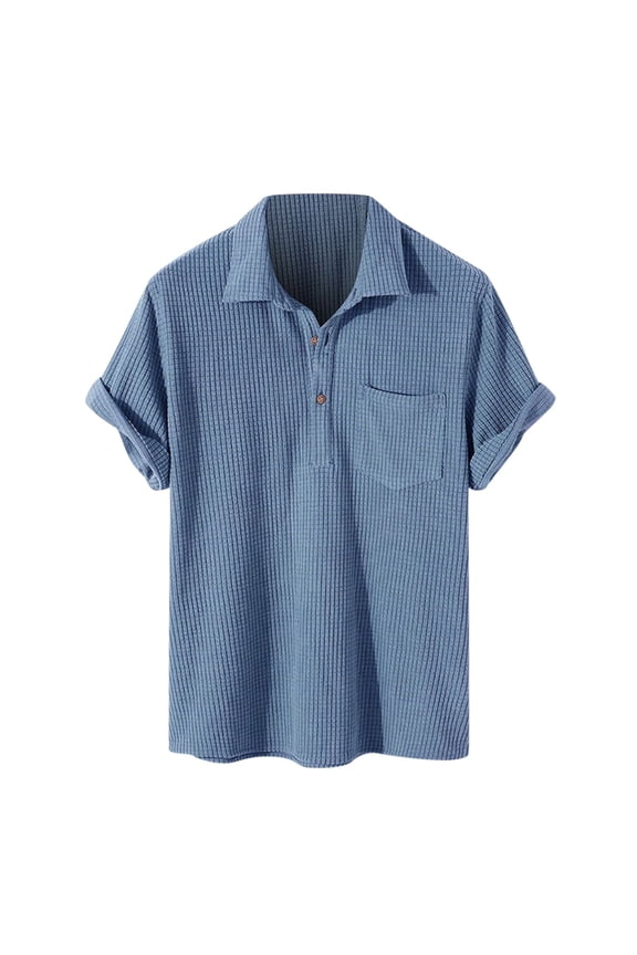Mens Short Sleeve Shirts Blouse Tops，M8579907