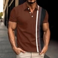 thumbnail image 1 of Mens Short Sleeve Shirts with Collar Tshirts Shirts for Men Graphic on Back Summer Shirts for Big Men Button up Mens Shirts Casual Stylish my orders, 1 of 5