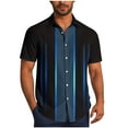 thumbnail image 1 of Mens Short Sleeve Shirts Summer Casual Outdoor Work Shirts Loose Fit Button Up Shirt, 1 of 2