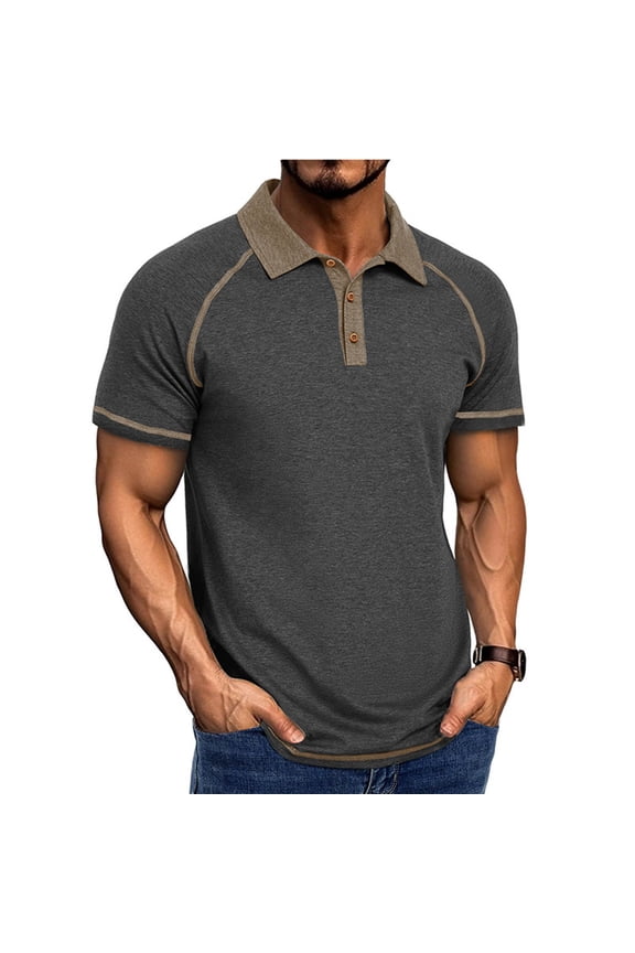 Mens Short Sleeve Shirts with Collar Mens Tshirts Cotton Summer Tops for Men Mens Shirts Graphic Vintage recent orders