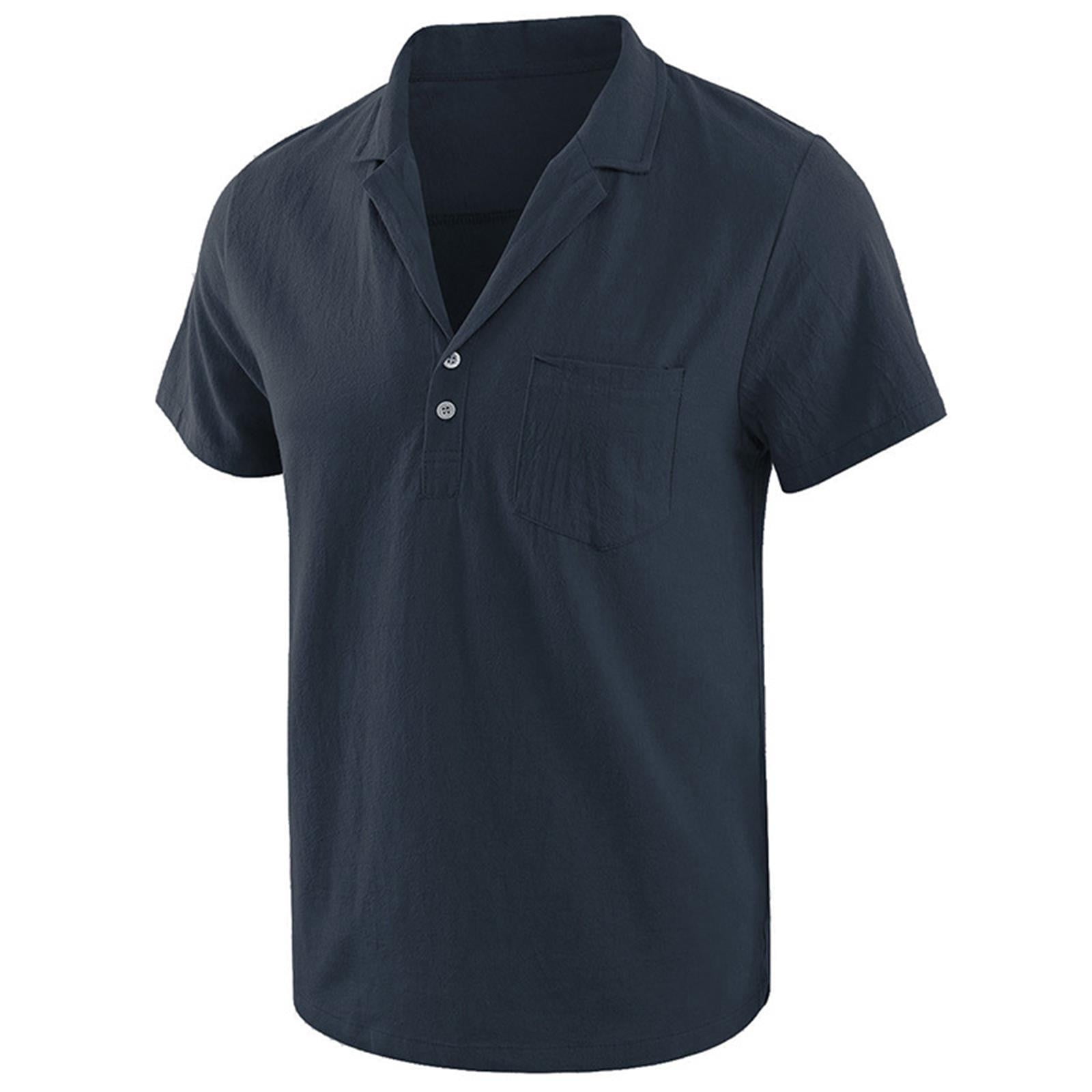 Men's elegant short-sleeved blouse
