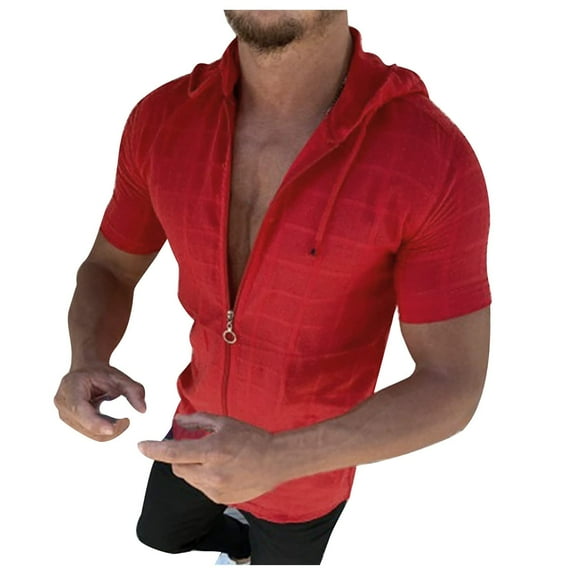 Mens Short Sleeve T-Shirts Casual Crew Neck Shirts Summer Soft Running Jogger Cycling Fishing Quick Drying Tops