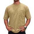 thumbnail image 1 of Mens Short Sleeve T Shirts Crew Neck Casual Summer Basic Shirt Lightweight Tee Tops with Pocket, 1 of 6