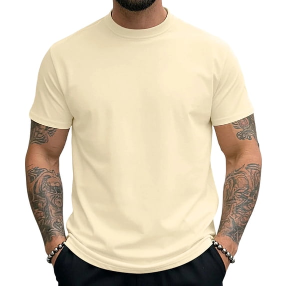 Mens Short Sleeve T-Shirts Mock Neck Muscle Fit Old Money Style Athletic Shirt Quick Dry Moisture Wicking Performance Top for Bodybuilding Workout Training