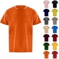 thumbnail image 1 of Mens Short Sleeve T-Shirts Pack Crewneck Workout T-Shirt Lightweight Undershirt Tee Tops Bulk Summer Beach Plain Short Sleeve (GN1,L), 1 of 6