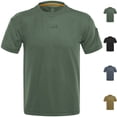thumbnail image 1 of Mens Short Sleeve Utility T-Shirts with Hook and Loop Patch Pique Mesh Quick Dry Outdoor Workout Shirts Breathable Crewneck Athletic Tops for Hiking Camping, 1 of 10