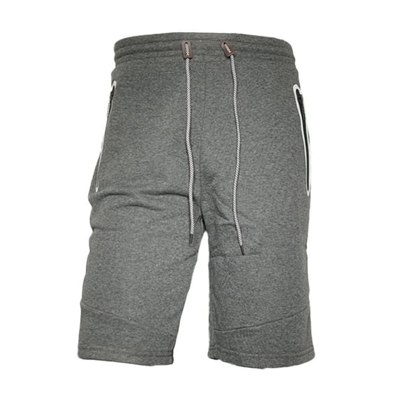 Mens Shorts Athletic Active Gym Workout Fitness Running Sports Jogger Shorts, Grey, XL