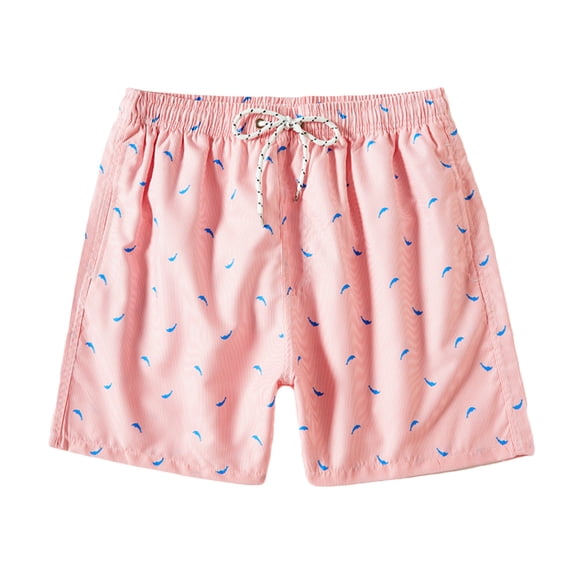 Mens Shorts Athletic, Men Fashion Casual Drawstring Elastic Printing With Pockets Beach Shorts