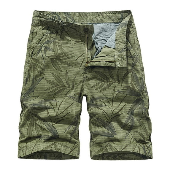 Mens Shorts Athletic Men Summer Thin Breathable Casual Cargo Shorts Outdoor Fashion Five Point Pants Men Sweatpants Army Green 31