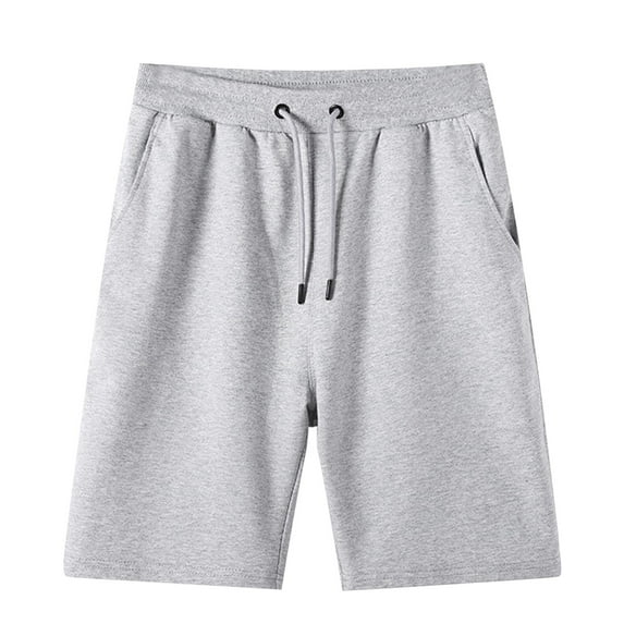 Mens Shorts Athletic Men's Summer Shorts with Deep Pockets Loose Fitting Thin Breathable Pants Work Pants for Men Grey XXL