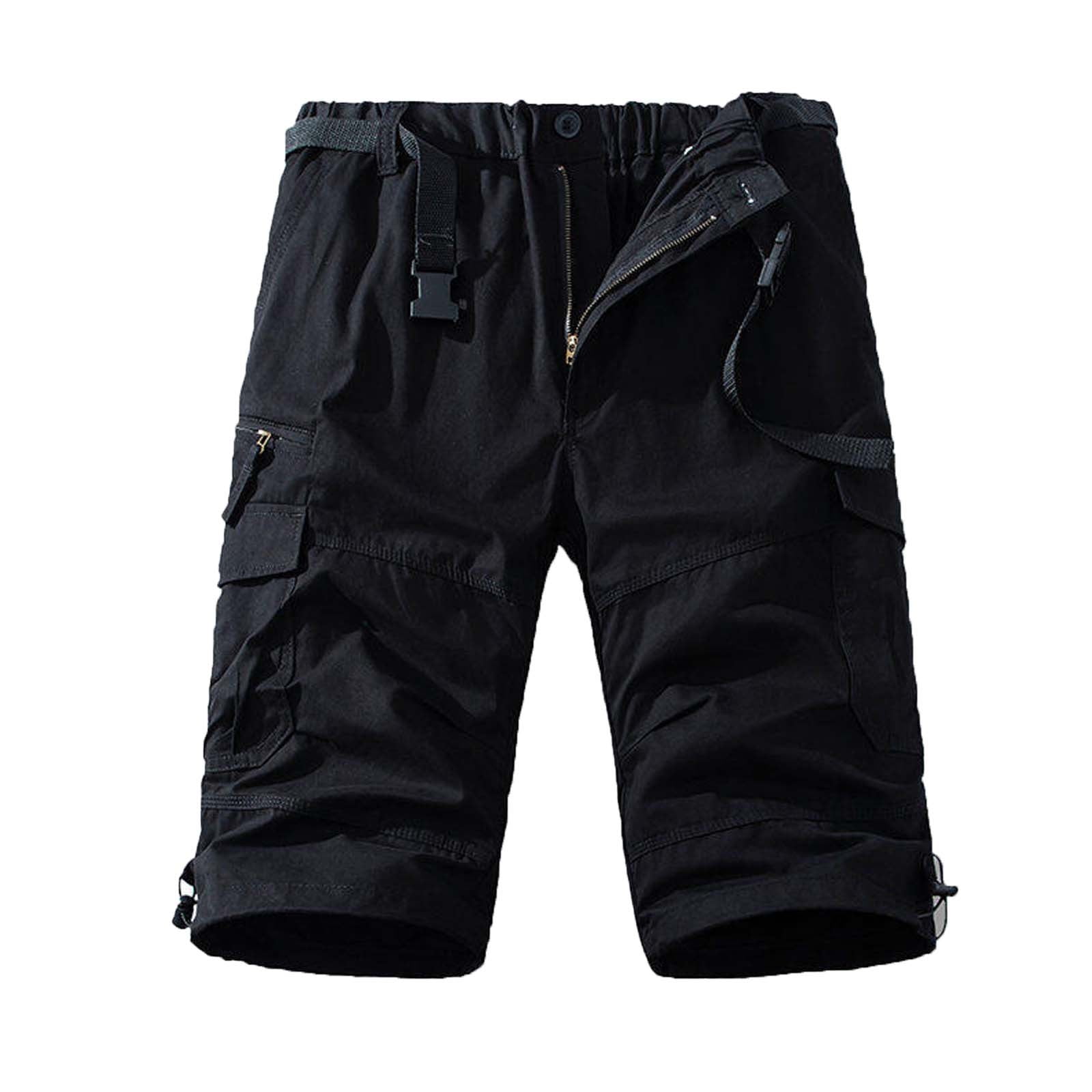 パンツ 25ss CARGO POCKET SHORTS BLACK EL LAB. Mens-Shorts-Black-Mens-Work-