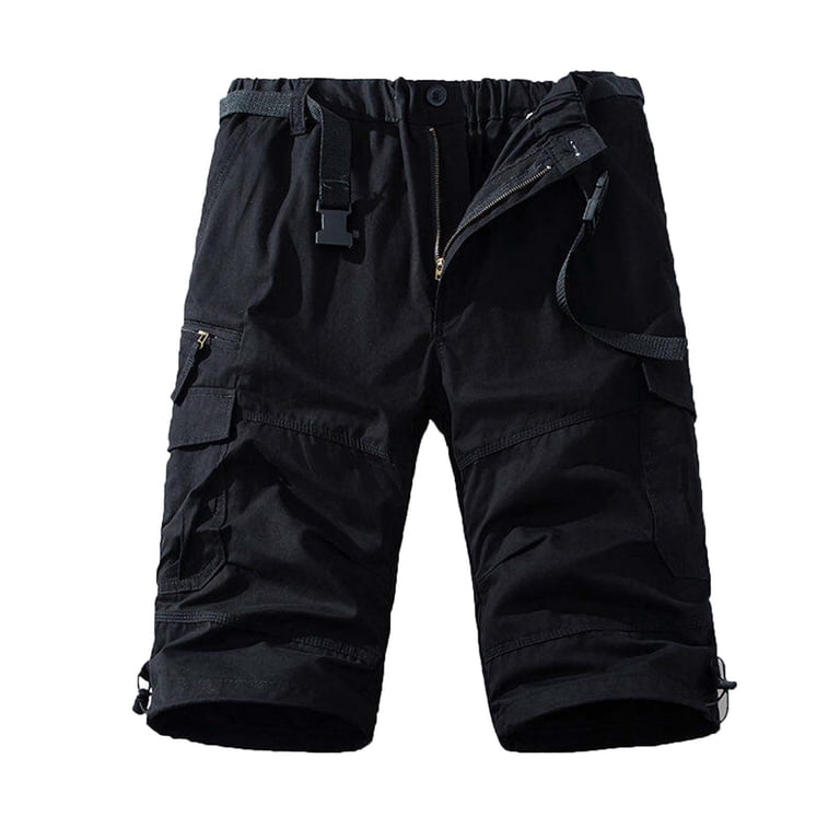 Mens Shorts Black Mens Work Cargo Short Pants Mems Shorts Mens