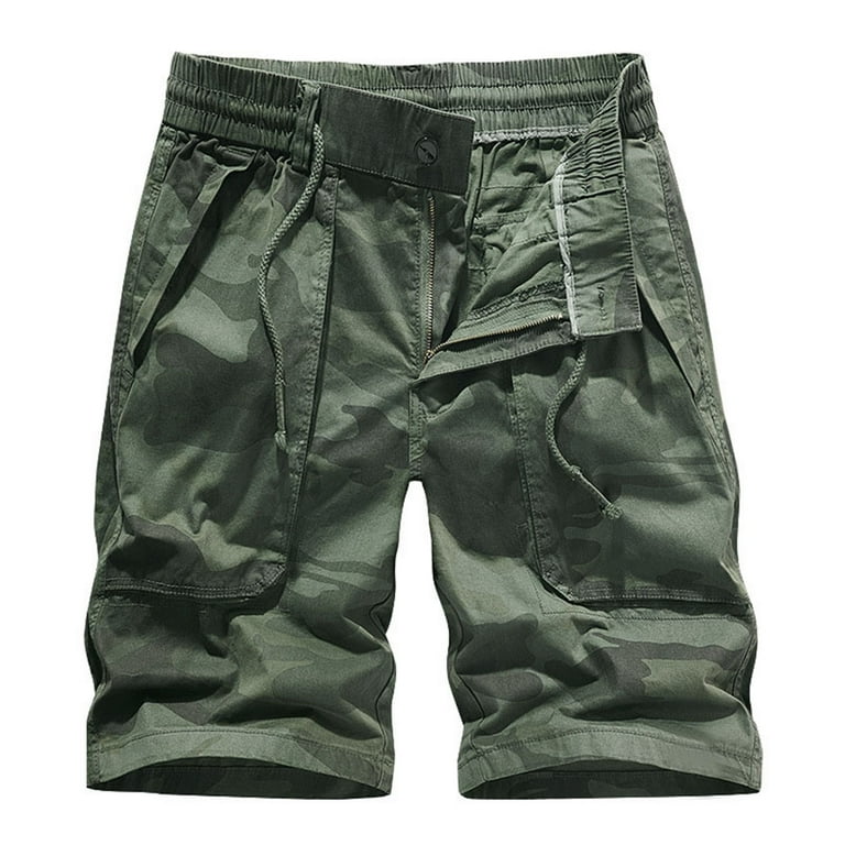 Men's big and tall elastic waist cargo shorts outlet